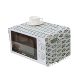 HULIANFU Nordic Cloth Towel Oven Cover Microwave Cover Printed Microwave Oven Dust Proof Cover  Home Decor Elegant Kitchen Tools