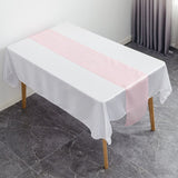 HULIANFU Table Runner Satin Shiny Colour Wedding Decoration Hotel Birthday Party Show Banquet Table Runner