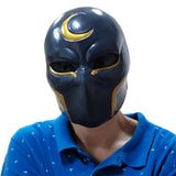 HULIANFU Super Hero Moon Knight Cosplay Costume Latex Masks Helmet Masquerade Halloween Accessories Party Costume Weapon Props