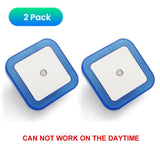 HULIANFU LED Night Light Mini Light Sensor Control 110V 220V EU US Plug Nightlight Lamp For Children Kids Living Room Bedroom Lighting