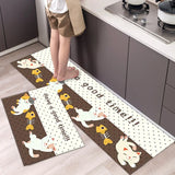 HULIANFU Modern Kitchen Mat Home Entrance Doormat Hallway Bedroom Living Room Decoration Floor Carpet Balcony Bathroom Anti-Slip Long Rug