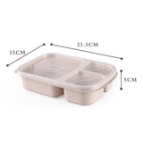 HULIANFU Thermal Lunch Box Portable Food Container With Spoon Microwave Vaccum Bowl Bento For Kids Picnic Insulated Lunch Box Three Layer