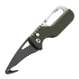 HULIANFU Portable Multifunctional Express Parcel Knife, Keychain, Serrated Hook, Carry-on Unpacking, Emergency Survival Tool Box Opener