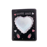HULIANFU Letter Printed Photo Album 3 Inches Photocard Binder Instax Mini Album Scrapbook For Photos Collect Book Kpop Card Binder