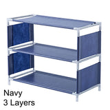 HULIANFU Multi-storey Shoe Rack Multi-functional Organizer Household Cloth Storage Rack Easy To Assemble Dormitory Provincial Space Rack