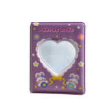 HULIANFU Letter Printed Photo Album 3 Inches Photocard Binder Instax Mini Album Scrapbook For Photos Collect Book Kpop Card Binder