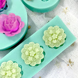 HULIANFU New Mini Flowers Series Silicone Mold DIY Handmade Fondant Cake Baking Chocolate Sugar Cake Tool Resin Polymer Clay Making Mould