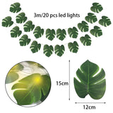HULIANFU Outdoor Wedding Decoration LED Leaf Twine Fairy String Lights With Battery Operate For Rustic Holiday Party Event Decor Supplies
