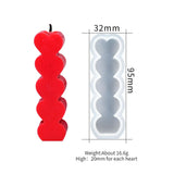 HULIANFU Mini Cactus Shape Candle Silicone Mold Handmade DIY Desktop Decoration Gypsum Epoxy Resin Aromatherapy Candle Silicone Mould