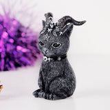 HULIANFU Resin Figure Wizard Figurines Black Magic Cat Ornaments Table Art Original Gifts Cute Miniatures Modern Room Decoration