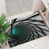HULIANFU Olanly Halloween Scary Party Living Room Carpet Doormat 3D Non-Slip Absorbent Floor Mat Bedroom Decorative Rug