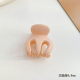 HULIANFU Sweet Solid Color Hair Clip for Women Girls Hair Claw Chic Barrettes Claw Crab Hairpins Styling Fashion Spring Hair Accessories