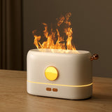 HULIANFU Portable aroma diffuser Simulation Flame USB Ultrasonic Humidifier Home Office Air Humidifier Aromatherapy Flame Lamp Difusor