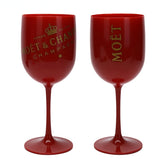 HULIANFU Wine Glasses PARTY White Champagne Coupes Cocktail Glass Champagne Flutes Wine Cup Goblet Plastic Beer Glass  Whiskey Glass