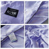 HULIANFU Luxury Emulation Silk Quilted Quilt Queen High End Spring Summer Satin Quilts Mechanical Wash Soft Comfortable Thin Comforter