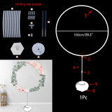 HULIANFU Ring Balloon Arch Stand DIY Background Balloon Holder Circle Ballon Column Base Baby Shower Birthday Wedding Party Decor