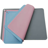 HULIANFU Pet Mat Waterproof Non-slip for cat Color Silicone Pet Food Mat Pet Bowl Drinking Water Pad Dog Feeding Mat Easy Clean
