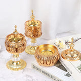 HULIANFU Middle East European Creative Lace Incense Burner Metal Craft Ornaments Incense Burner Spiritual Decor Incense Burner Arabic New