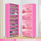 HULIANFU Shoe Rack Multi-layer Household Dust-proof Shoe Cabinet Assembly Economical Shoe Rack Dormitory Door Storage Cabinet