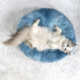 HULIANFU Long Plush Dog Bed House Dog Mat Winter Warm Sleeping Cats Nest Soft Long Plush Dog Basket Pet Cushion Portable Pet Bed