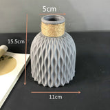 HULIANFU Plastic Vases Flower Pot Home Anti-ceramic Storage Bottle Wedding Decorations Rattan-like Unbreakable Creative Simplicity