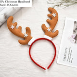 HULIANFU 2023 LuanQI Christmas Headbands for Children Adult Hair Band Red Christmas Santa Claus Snowman Antlers Headband Xmas Decoration Gifts