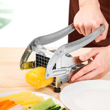 HULIANFU Stainless Steel French Fries Cutters Potato Chips Strip Cutting Machine Maker Slicer Chopper Dicer Home Kitchen Gadgets