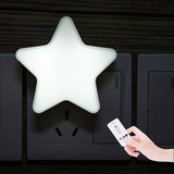 HULIANFU Star Shape Lamp LED Night Lights Bedside Wall Lamp Remote Sensor Control Cartoons Sleeping Light Nursery Children  Bedroom Lamp
