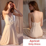 hulianfu Sexy Long Robe Sets Pajamas for Women Ice Silk Sleepwear Bathrobe Backless Night Dress Lingerie Camisolas Summer Nightwear