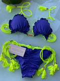 hulianfu Sexy Bikini  Biquinis Feminino Swimsuit Solid Bikini Set String Swimwear Women Bathing Suit Patchwork Bikinis Beach Outing