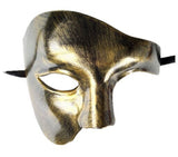 HULIANFU PVC Steampunk Phantom Masquerade Cosplay Mask Plastic Half Face Men/Women Punk Carnival Costume Props