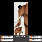 HULIANFU Light Luxury Elk Entry Door Sticker Whole Self-Adhesive Waterproof Decorative Porch Bathroom Glass Door Stickers Wall Stickers