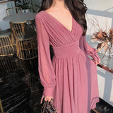 Hulianfu Vintage Sexy Maxi Dresses for Women Party Sequin Midi Dress Female Casual Chiffon Slim Korean Woman Dress Elegant Autumn
