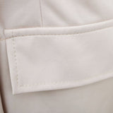 Summer Office Fashion Commute Ladies Suit Dress Casual Solid Color Ruffled Short Sleeves Slim Dress Elegant Lapel Women Dresses