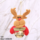 HULIANFU  Christmas Hand Bell Bauble Jingle Bells Gold School Handbell Restaurant Supplies Xmas Noel New Year 2023 Adornos De Navidad