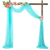 HULIANFU Wedding Arch Chiffon Drapes Photography Background Decorations Wedding Home Garden Party Decor Pendant Wall Decoration 70*550Cm