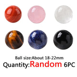 HULIANFU Natural Stone Quartz Polished Crystal Ball Energy Reiki Healing Gift Home Decor Chakra Feng Shui Ornament Mineral Specimen Balll
