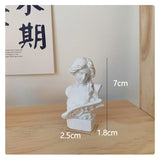 HULIANFU W&amp;G Nordic Vase Home Decor Vase Creative Human Head Portrait Flower Vases Room Decoration Resin David Flower Vase Room Decor