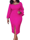 African Dresses For Women Dashiki V Neck Sexy Long Sleeve Vestidos Fashion Casual Female Long Pencil Dress Summer