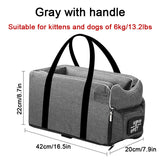 HULIANFU Portable Pet Dog Car Seat Central Control Nonslip Dog Carriers Safe Car Armrest Box Booster Kennel Bed For Small Cat Dog Travel