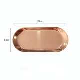 HULIANFU Nordic Style Gold Silver Stainless Steel Dessert Dining Plate Nut Cake Fruit Plate Towel Tray Snack Western Steak Kitchen Plate