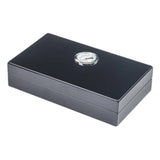 HULIANFU New Cedar Wood Cigar Travel Humidor Box Portable Cigar Case with Hygrometer and Divider Cigar Humidor Sigaren Box