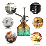 HULIANFU Retro Glass Watering Spray Bottle High-Atomization Nozzle for Garden Plants Leak-Proof 200ML Flower Plant Mister