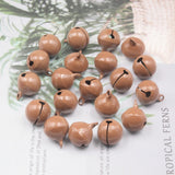 HULIANFU  15PCS Beautiful Metal Bells Loose Beads Jingle Bell For Christmas Party Crafts Decoration DIY Make Earrings Pendants Material