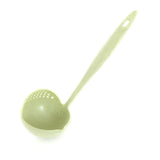 HULIANFU New Soup Spoon Long Handle Kitchen Strainer Solid Color Cooking Colander Kitchen Scoop Plastic Tableware Colander Hot