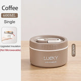 HULIANFU New Thermal Lunch Box Portable Japanese Style Bento Box Lunchbox Leakproof Food Container Microwave oven Dinnerware for Students
