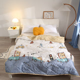 HULIANFU   YanYangTian Summer blanket ice quilt air conditioning quilt bed duvet 90 Comforter Bedspread bed plaid Single Couple bed quilt