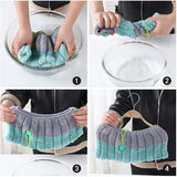 HULIANFU Winter Warm Toilet Seat Cover Closestool Mat 1Pcs Washable Bathroom Accessories Knitting Pure Color Soft O-shape Pad Bidet Cover