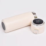 HULIANFU Thermos Water Bottle Coffee Mug Cute Stainless Steel Tumbler Cup with Temperature Display