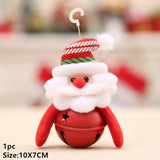 HULIANFU 2023 Christmas Hand Bell Bauble Jingle Bells Gold School Handbell Restaurant Supplies Xmas Noel New Year 2023 Adornos De Navidad
